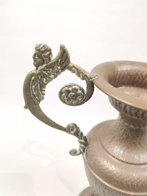 Absolutely beautiful vintage art deco copper and brass vase 32cm Large!!!!