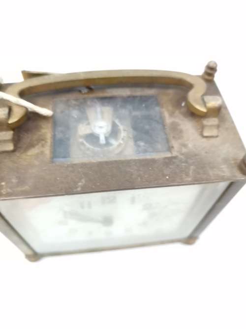 RARE VINTAGE BRASS MECANICAL CLOCK FRENCH MAKE NOT WORKING!!!!