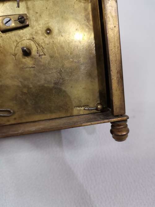 RARE VINTAGE BRASS MECANICAL CLOCK FRENCH MAKE NOT WORKING!!!!