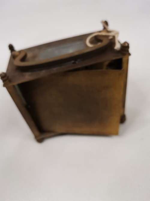 RARE VINTAGE BRASS MECANICAL CLOCK FRENCH MAKE NOT WORKING!!!!