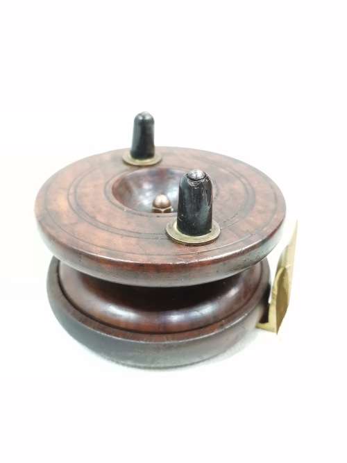 RARE WOODEN AND BRASS FISHING REAL!!!!!