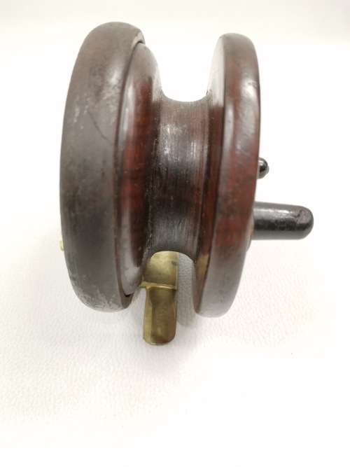RARE WOODEN AND BRASS FISHING REAL!!!!!