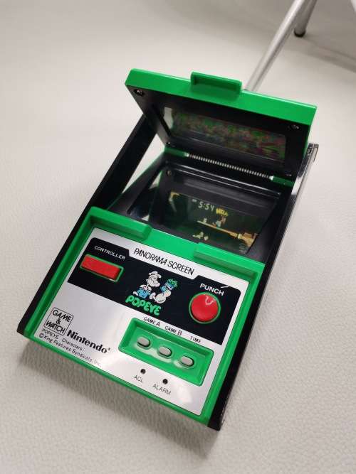 SUPER RARE NINTENDO GAME AND WATCH POPEYE 1983 PANORAMA SCREEN WORKING 100% ORIGINAL!!!!!!!!!