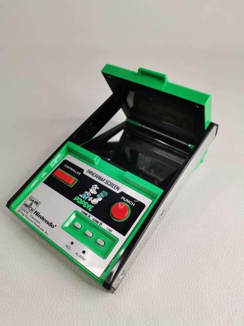 SUPER RARE NINTENDO GAME AND WATCH POPEYE 1983 PANORAMA SCREEN WORKING 100% ORIGINAL!!!!!!!!!