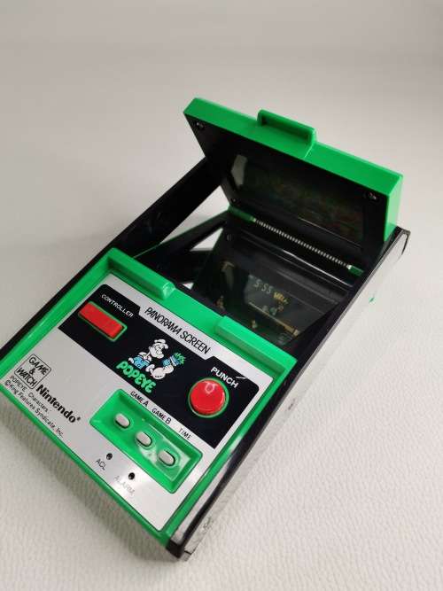 SUPER RARE NINTENDO GAME AND WATCH POPEYE 1983 PANORAMA SCREEN WORKING 100% ORIGINAL!!!!!!!!!