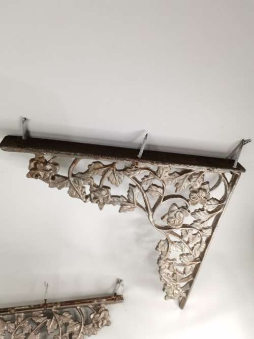 Vintage solid cast iron stands bid for both heavy solid!!!!