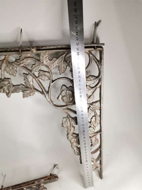 Vintage solid cast iron stands bid for both heavy solid!!!!