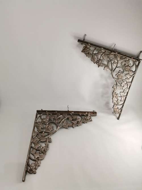 Vintage solid cast iron stands bid for both heavy solid!!!!