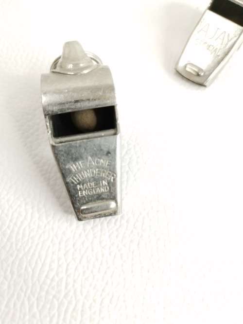 VINTAGE MADE IN ENGLAND WHISTLE BID FOR BOTH!!!