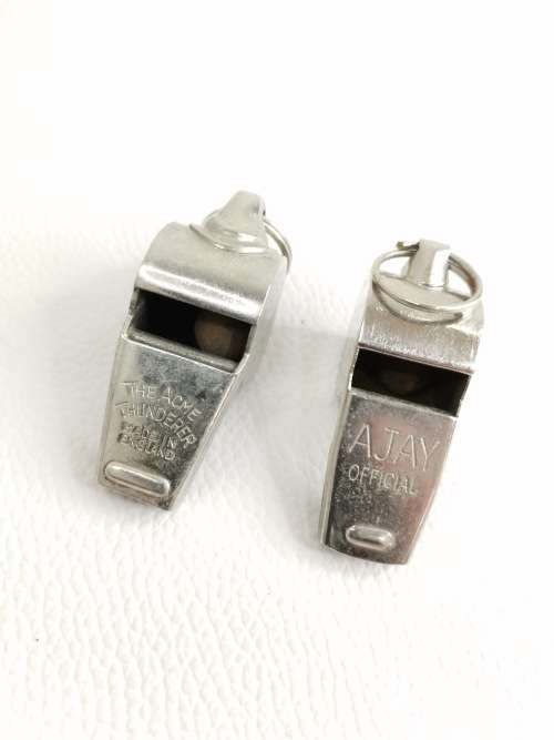 VINTAGE MADE IN ENGLAND WHISTLE BID FOR BOTH!!!