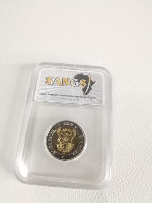 2008 Mandela R5 coin 90th BIRTHDAY graded!!!