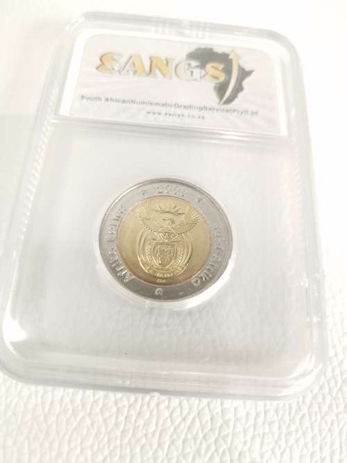 2008 Mandela R5 coin 90th BIRTHDAY graded!!!