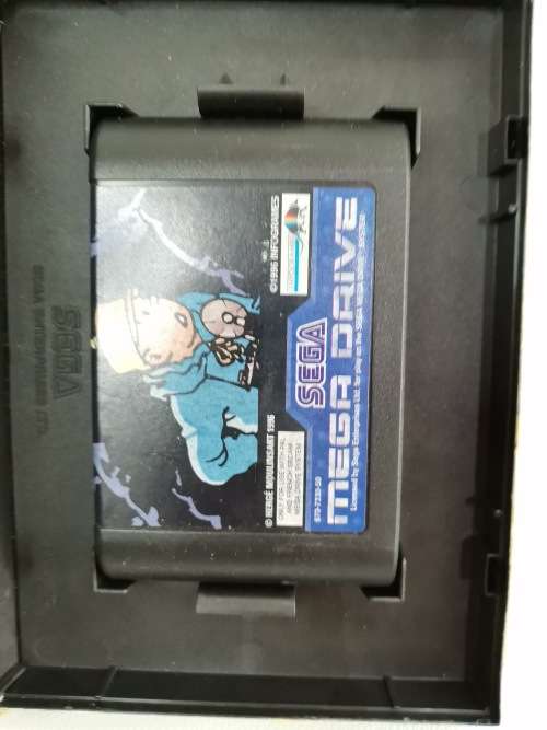 Super rare TIN TIN IN TIBET SEGA MEGA DRIVE GAME IN BOX!!!