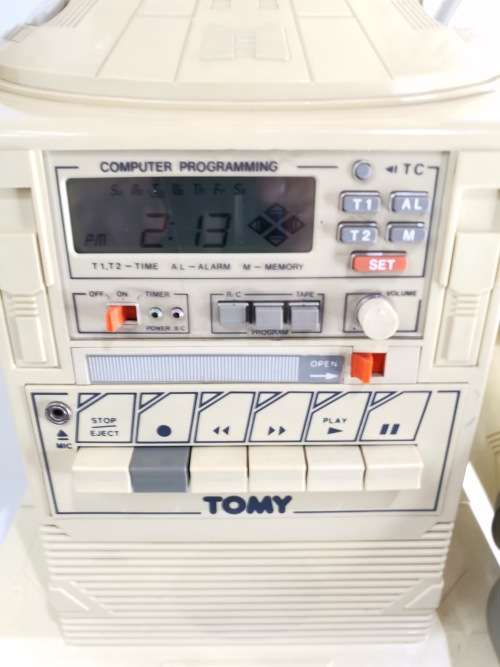 TOMY OMNIBOT 2000 ONE OF THE RAREST TOMMY TOYS WORKING WITH REMOTE 1984 SUPER LARGE ROBOT!!!
