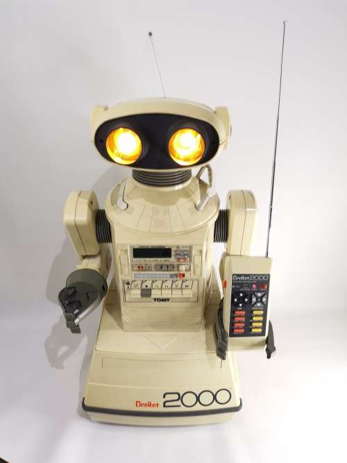TOMY OMNIBOT 2000 ONE OF THE RAREST TOMMY TOYS WORKING WITH REMOTE 1984 SUPER LARGE ROBOT!!!