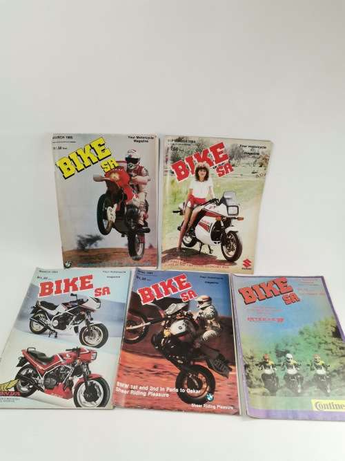 Collection of Bikers SA MAGAZINES from 1985!!!!