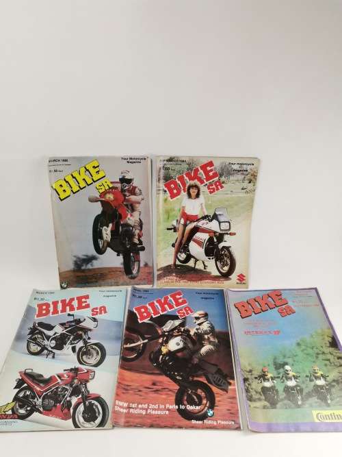 Collection of Bikers SA MAGAZINES from 1985!!!!