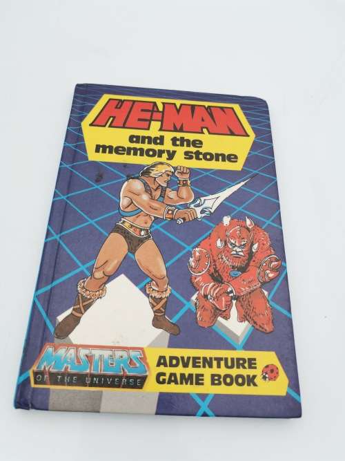 VINTAGE MASTERS OF THE UNIVERSE AND THE MEMORY STONE Adventure GAME BOOK!!!