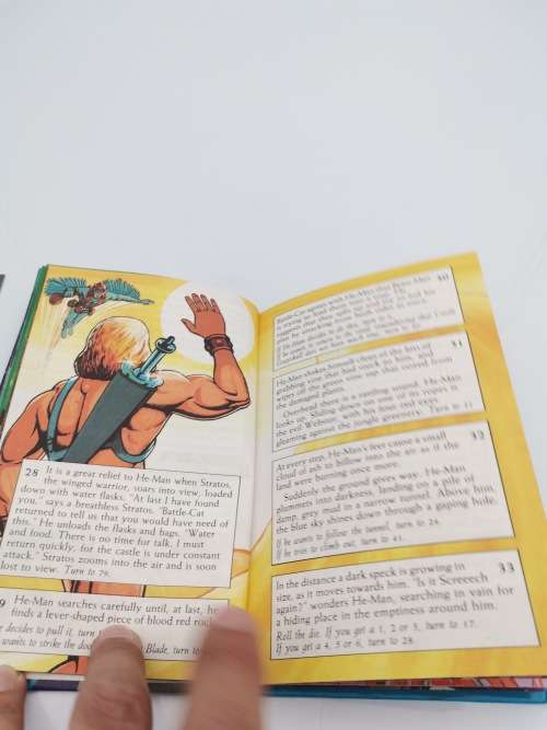 VINTAGE MASTERS OF THE UNIVERSE AND THE MEMORY STONE Adventure GAME BOOK!!!