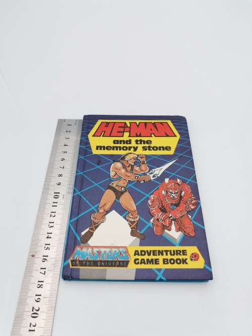 VINTAGE MASTERS OF THE UNIVERSE AND THE MEMORY STONE Adventure GAME BOOK!!!