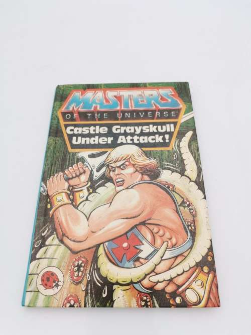 VINTAGE MASTERS OF THE UNIVERSE CASTLE GREY SKULL UNDER ATTACK BOOK!!