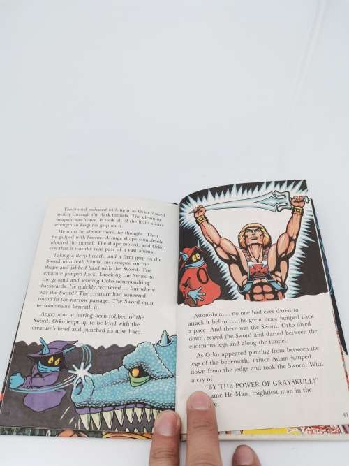 VINTAGE MASTERS OF THE UNIVERSE HE MAN MEETS THE BEAST BOOK!!!