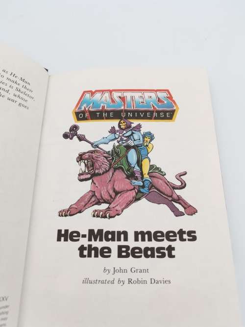 VINTAGE MASTERS OF THE UNIVERSE HE MAN MEETS THE BEAST BOOK!!!