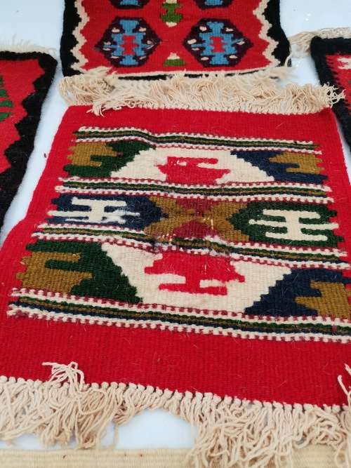 Collection of beautiful mini rugs bid for all!!!!