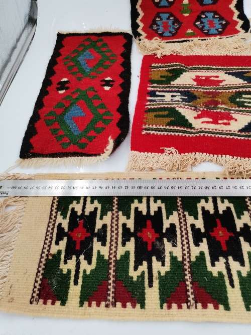Collection of beautiful mini rugs bid for all!!!!
