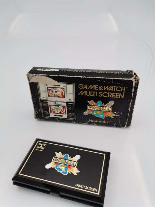 RARE NINTENDO GAME AND WATCH PINBALL IN BOX COMPLETE WORKING HANDHELD IN MINT CONDITION!!!