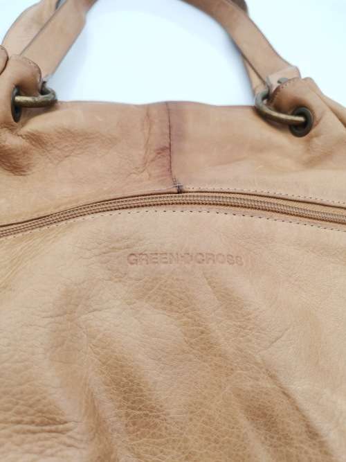 GENUINE LEATHER GREEN CROSS BAG!!!