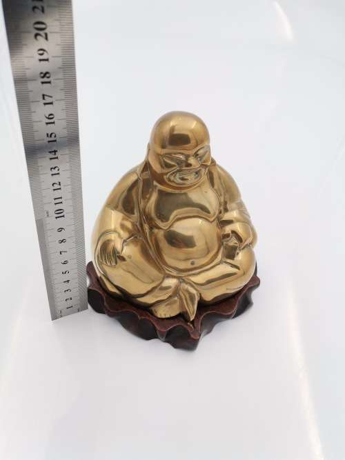 BEAUTIFUL BRASS AND WOODEN BUDA!!!