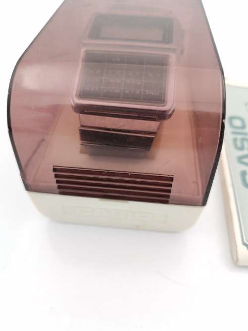 RARE VINTAGE CASIO DATABANK DIGITAL WATCH NO 563 WITH MANUAL IN ORIGINAL CASE NOT TESTED!!!