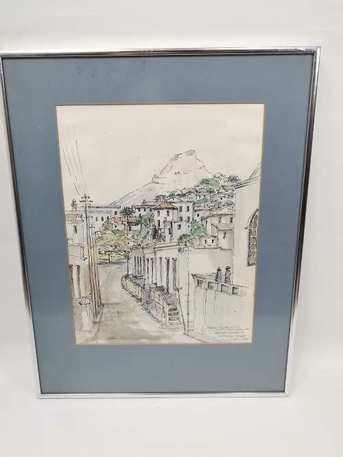 Francois Gerber ORIGINAL WATERCOLOR SIGNED SIZE 48CM X 38CM!!!