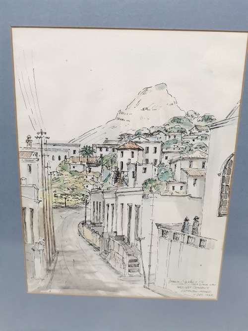 Francois Gerber ORIGINAL WATERCOLOR SIGNED SIZE 48CM X 38CM!!!