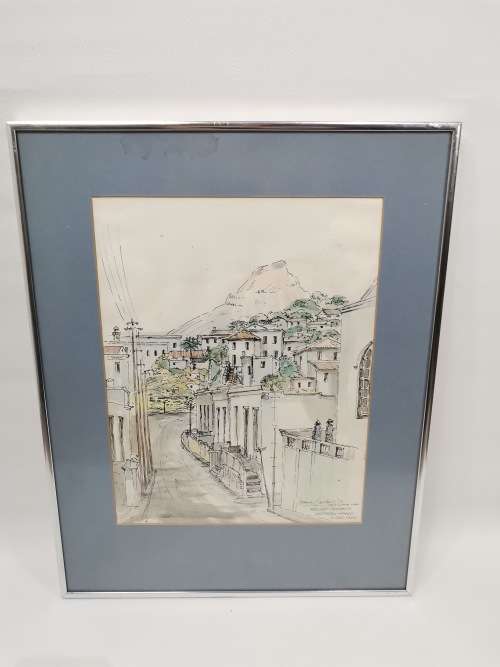 Francois Gerber ORIGINAL WATERCOLOR SIGNED SIZE 48CM X 38CM!!!