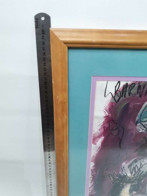 STUNNING ARCYLIC PAINTING SIGNED BERNARD SIZE 60CM X 47 CM!!!