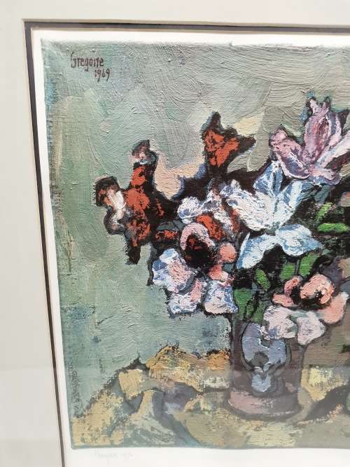 BEAUTIFUL GREGOIRE BOONZAIER PENCIL SIGNED PRINT!!!!