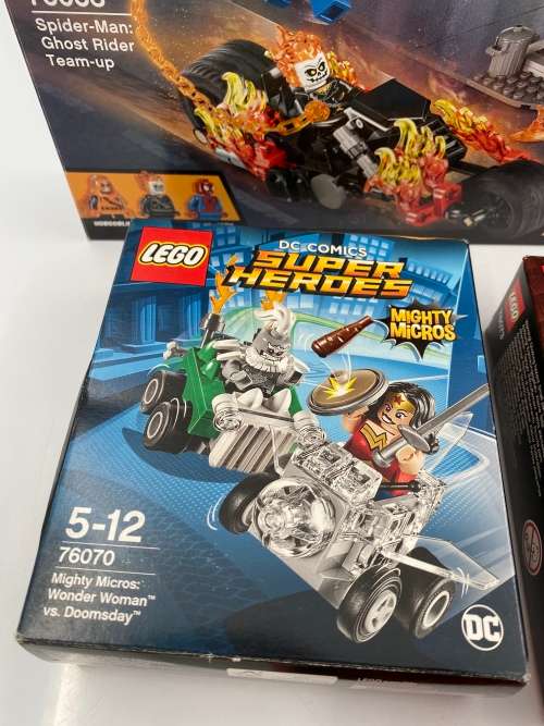 COLLECTION OF LEGO SUPER HEROS BOXES HAS BEEN OPEN AND SOME BUILT!!!!