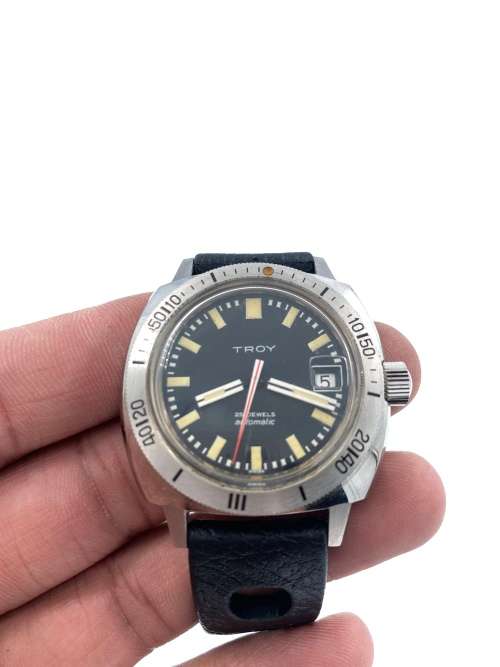 TROY 25 JEWELS AUTOMATIC WATCH SWISS MADE NOT WORKING!!!!