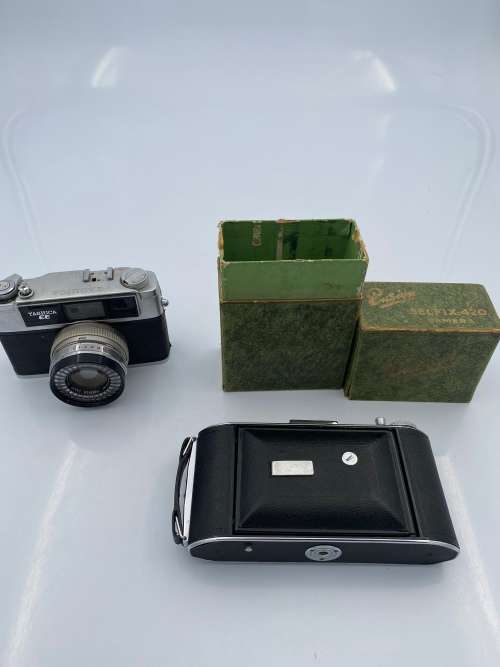MINT BOXED ENSIGN SELFIX 420 CAMERA IN ORIGINAL BOX BID FOR BOTH !!!!!