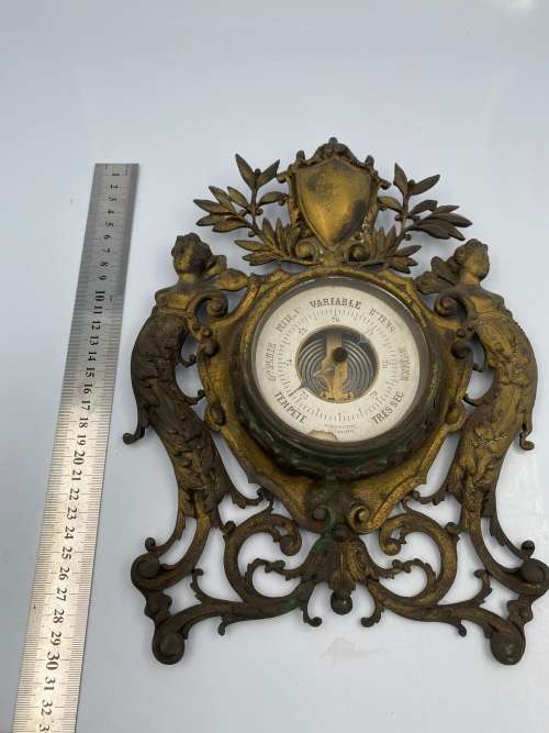 STUNNING VINTAGE ART NOUVEAU BAROMETER FOR DISPLAY 30 CM TALL HIGHLY DETAILED!!!!