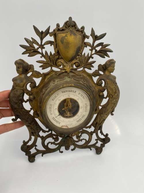 STUNNING VINTAGE ART NOUVEAU BAROMETER FOR DISPLAY 30 CM TALL HIGHLY DETAILED!!!!
