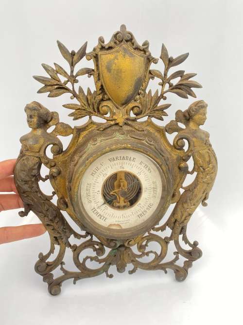 STUNNING VINTAGE ART NOUVEAU BAROMETER FOR DISPLAY 30 CM TALL HIGHLY DETAILED!!!!