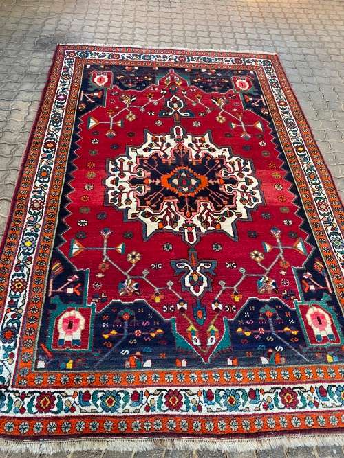 VINTAGE LARGE 253CM X 167CM STUNNING FAZA CARPET HIGHLY DETAILED IN GOOD COLLECTION!!!!!