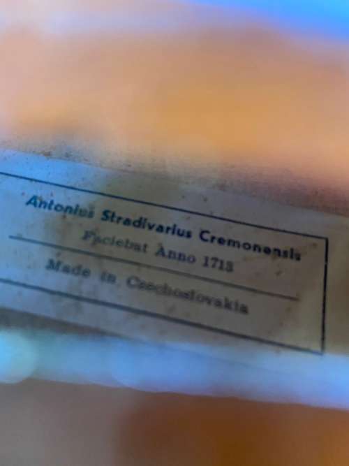 ANTONIUS STRADIVARIUS CREMONENSIS FACIEBAT ANNO 1713 MADE IN CZECHOSLOVAKIA VIOLEN COPY!!!!