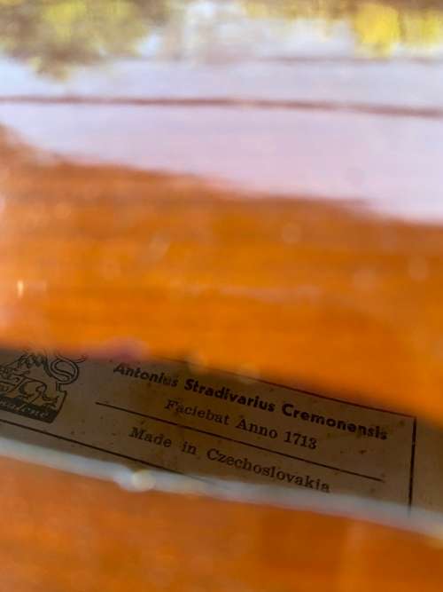 ANTONIUS STRADIVARIUS CREMONENSIS FACIEBAT ANNO 1713 MADE IN CZECHOSLOVAKIA VIOLEN COPY!!!!