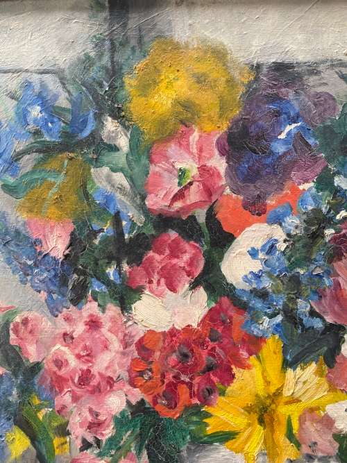 OIL ON BOARD BEAUTIFULL STILL LIFE PAINTING SIZE 56CM X 54CM!!!