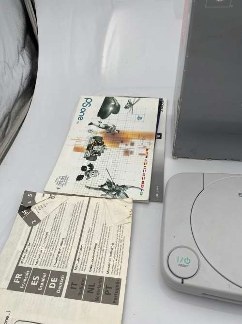 RARE BOXED PS1 WORKING WITH WIPOUT GAME COMPLETE!!!!!