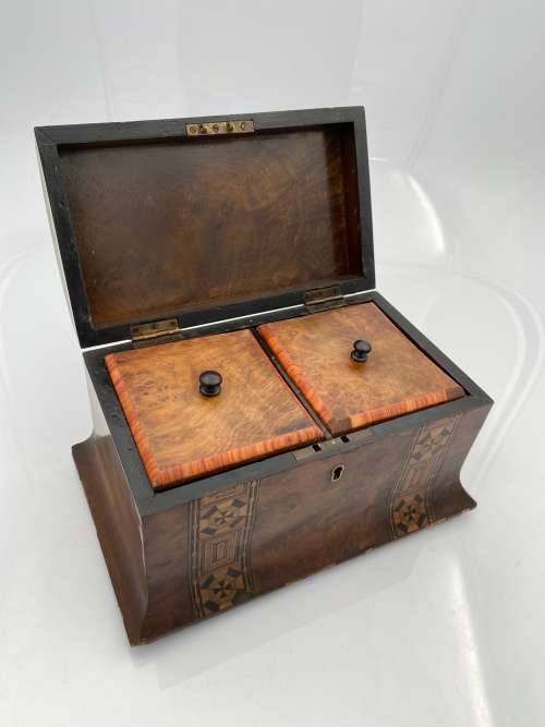 ANTIQUE VICTORIAN TEA CADDY !!!!